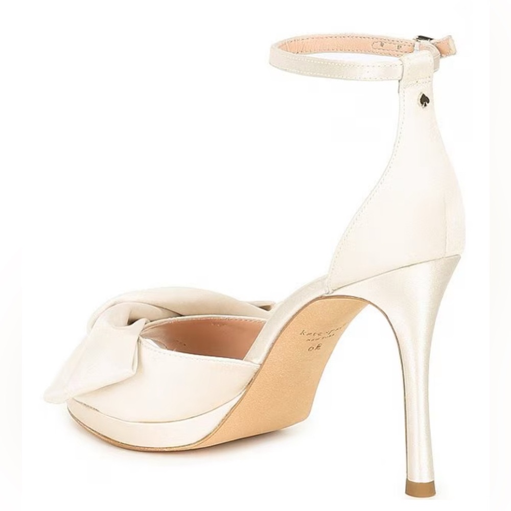 Kate Spade kate spade new york
Bridal Bow Satin Dress Sandals Ivory Bow Heels - Picture 11 of 11